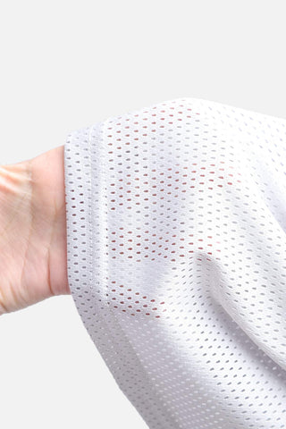 Retro Oversized Mesh T-Shirt - Glacier Gray