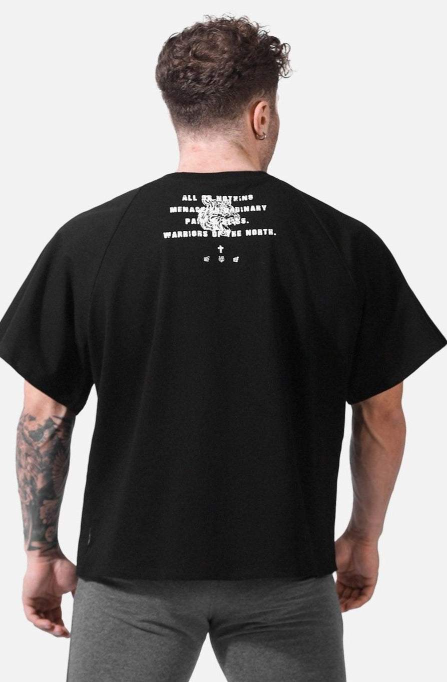 Retro Bodybuilding Oversized T-Shirt - Black - Jed North Canada