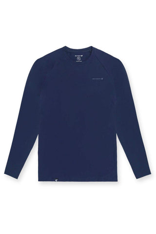 Titan Muscle-Fit Long Sleeve T-Shirt - Navy