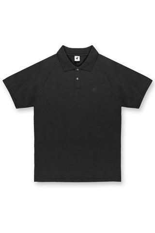 Muscle Fit All-Day Polo T-Shirt - Onyx Black