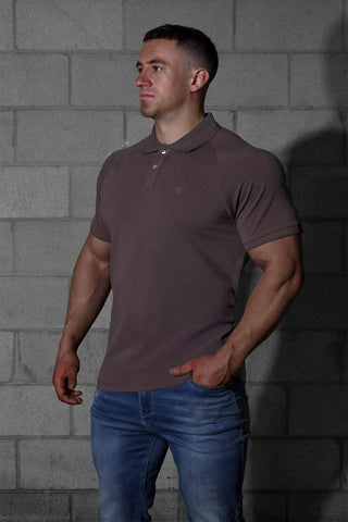 Muscle Fit All-Day Polo T-Shirt - Dark Gray
