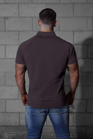 Muscle Fit All-Day Polo T-Shirt - Dark Gray
