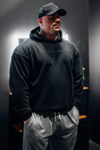 Essentials Relaxed Hoodie - Black