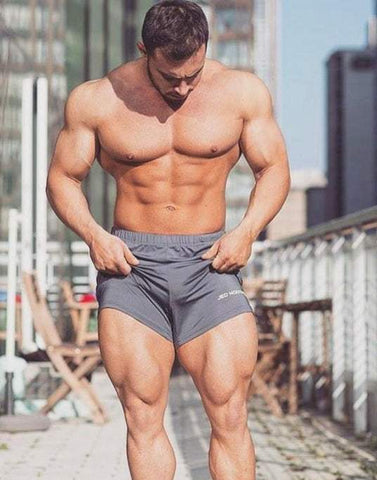 Agile Bodybuilding 4'' Shorts w Zipper Pockets - Gray - Jed North Canada