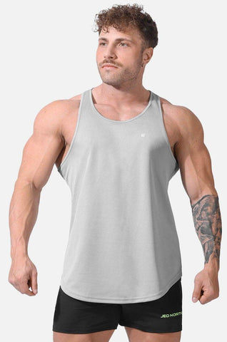 Fast-Dry Bodybuilding Workout Stringer - Silver