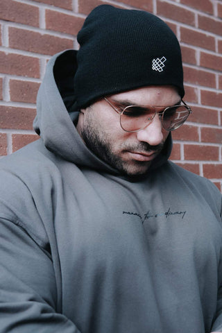 Gorro de punto premium - Negro azabache