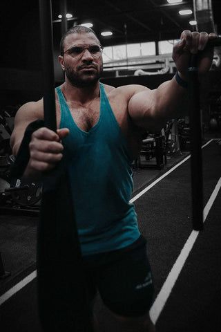 Classic Vintage Washed Racerback Stringer - Deep Sea