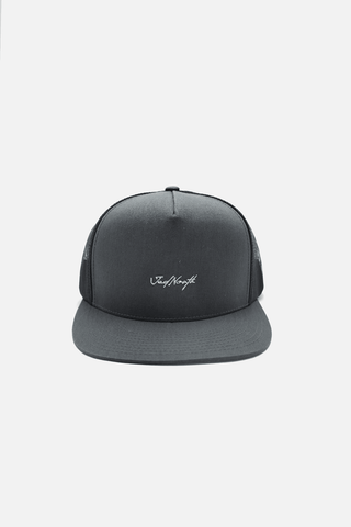 Gorra de béisbol de malla con cierre a presión - Gris carbón