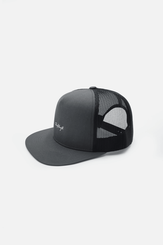 Gorra de béisbol de malla con cierre a presión - Gris carbón