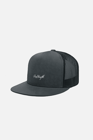 Gorra de béisbol de malla con cierre a presión - Gris carbón