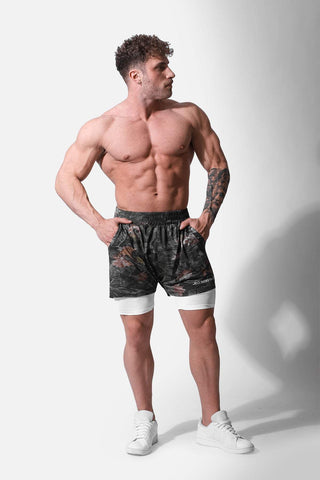 Pro 2-in-1 Active 7" Training Shorts - Cajun Camo
