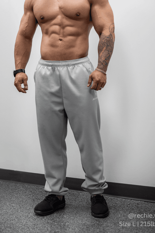 Pantalones deportivos de secado rápido para hombre - Gris claro