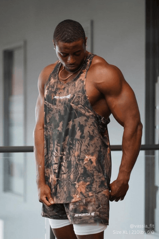 Graphic Muscle Stringer - Cajun Camo