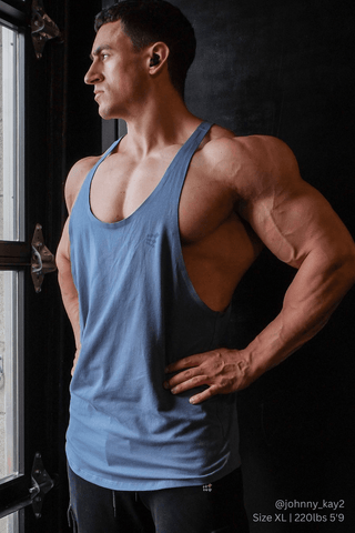 Athletic No-Seam Stringer 2.0 - Steel Blue
