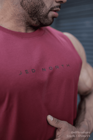 Apollo Men's Sleeveless Training Tee - Crimson Red