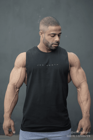 Apollo Men's Sleeveless Training Tee - Obsidian Black