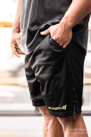 Jersey Mesh Shorts 7.5" - Black