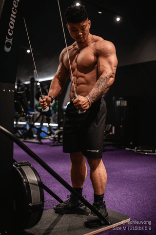 Men's Pro Mesh Shorts 8" - Black