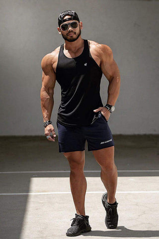 Fast-Dry Bodybuilding Workout Stringer - Black - Jed North Canada