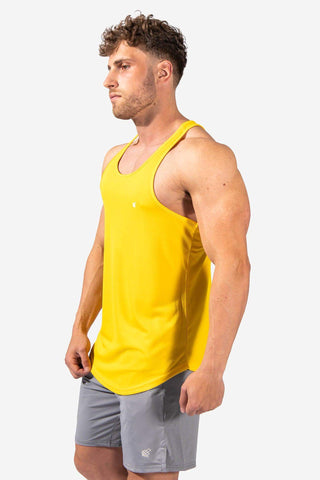 Men's Dri-Fit Bodybuilding Workout Stringer - Yellow (4609087832131)