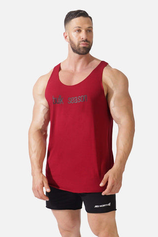 Training Raw-Edge Muscle Tank Top - Maroon Bulk Season - Jed North Canada