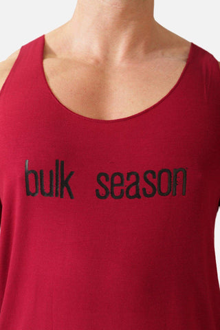 Training Raw-Edge Muscle Tank Top - Maroon Bulk Season - Jed North Canada