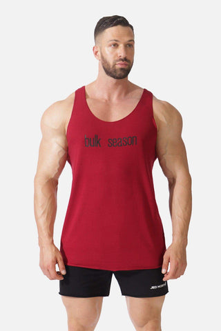 Training Raw-Edge Muscle Tank Top - Maroon Bulk Season - Jed North Canada