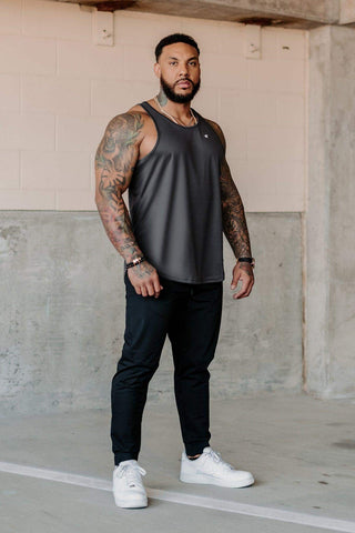 Dri-Fit Workout Bodybuilding Stringer - Dark Gray - Jed North Canada