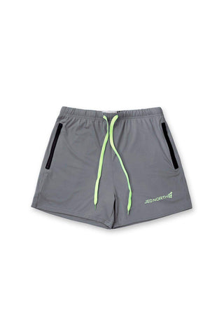 Agile Bodybuilding 4'' Shorts w Zipper Pockets - Gray - Jed North Canada