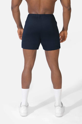 Agile Bodybuilding 4'' Shorts w Zipper Pockets - Navy Blue - Jed North Canada