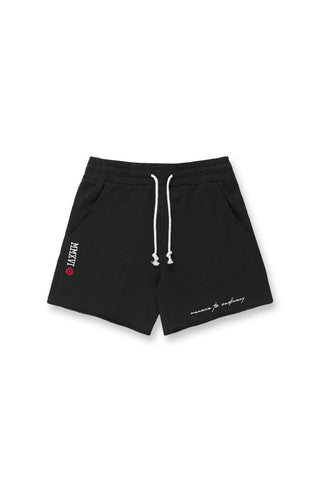 Motion 5'' Varsity Sweat Shorts - Black & White - Jed North Canada