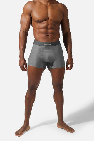 Men's Workout Mesh Boxer Briefs 2 Pack - Black and Gray - Jed North Canada