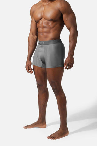 Men's Workout Mesh Boxer Briefs 2 Pack - Black and Gray - Jed North Canada