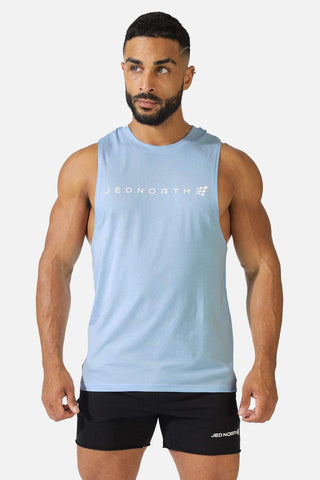 Men's Sleeveless Training Tee - Blue - Jed North Canada