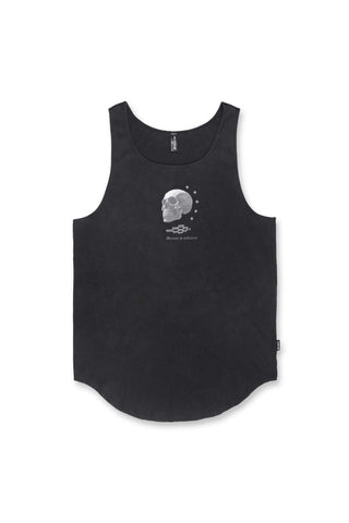 Heavy Duty Workout Tank Top - Washed Black Skull - Jed North Canada