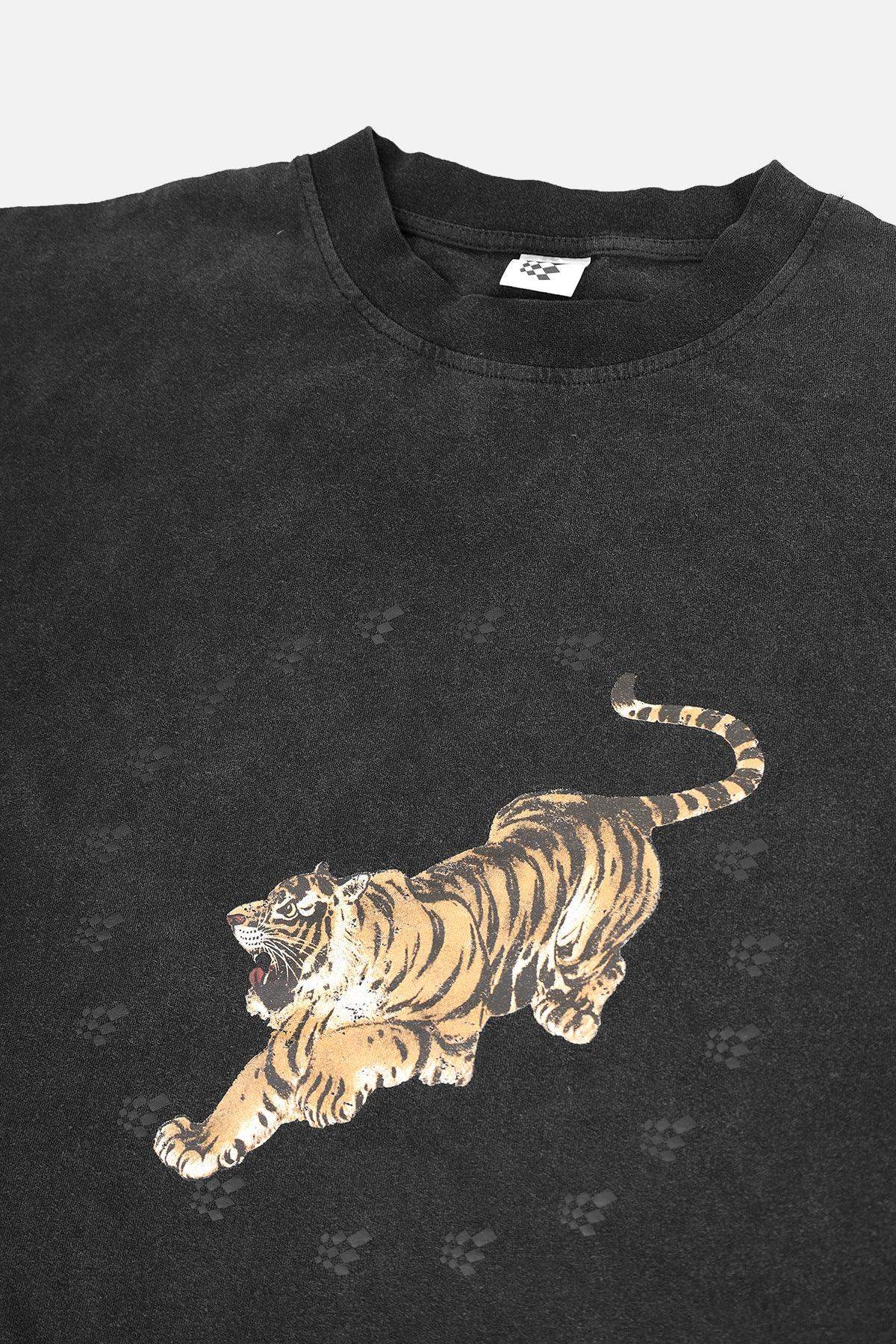 Vintage Tiger Oversized T-Shirt - Black - Jed North Canada