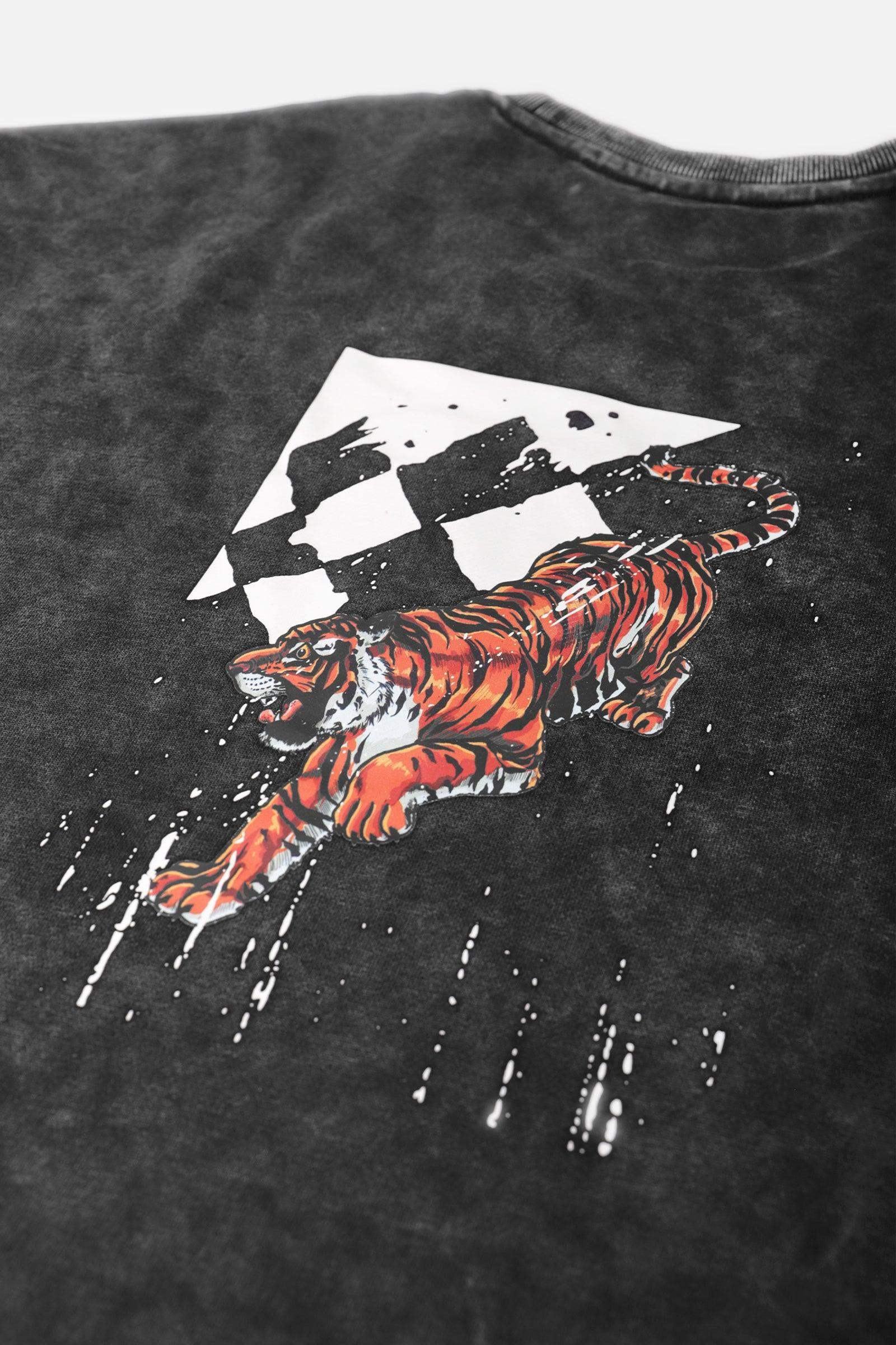 Certified Oversized Crewneck Sweater - Tiger Logo - Jed North Canada