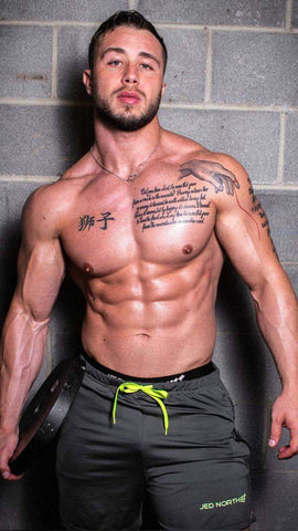 Men's Bodybuilding Lift Shorts w Zipper Pockets - Gray (1337546178607)