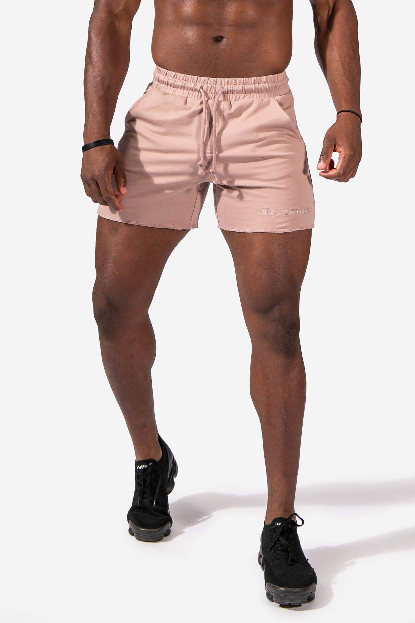 Men's Versatile Workout Sweat Shorts - Taupe (4388296130627)