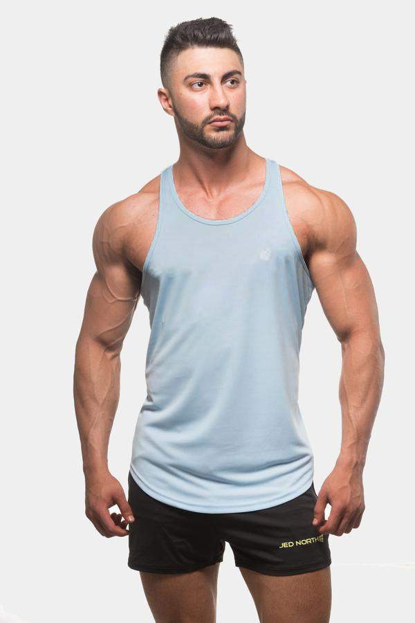 Dri-Fit Workout Bodybuilding Stringer - Light Blue - Jed North Canada