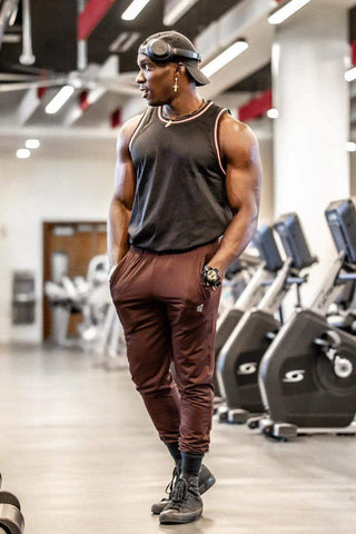 Matrix Tapered Joggers - Brown - Jed North Canada