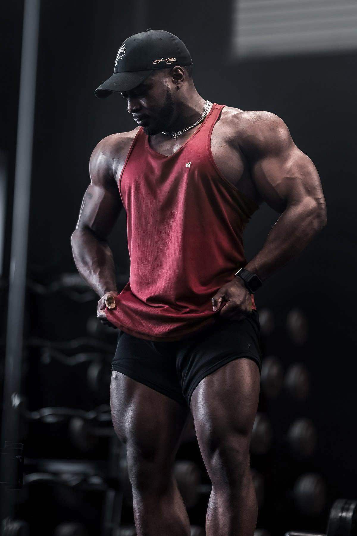 Dri-Fit Workout Bodybuilding Stringer - Maroon - Jed North Canada